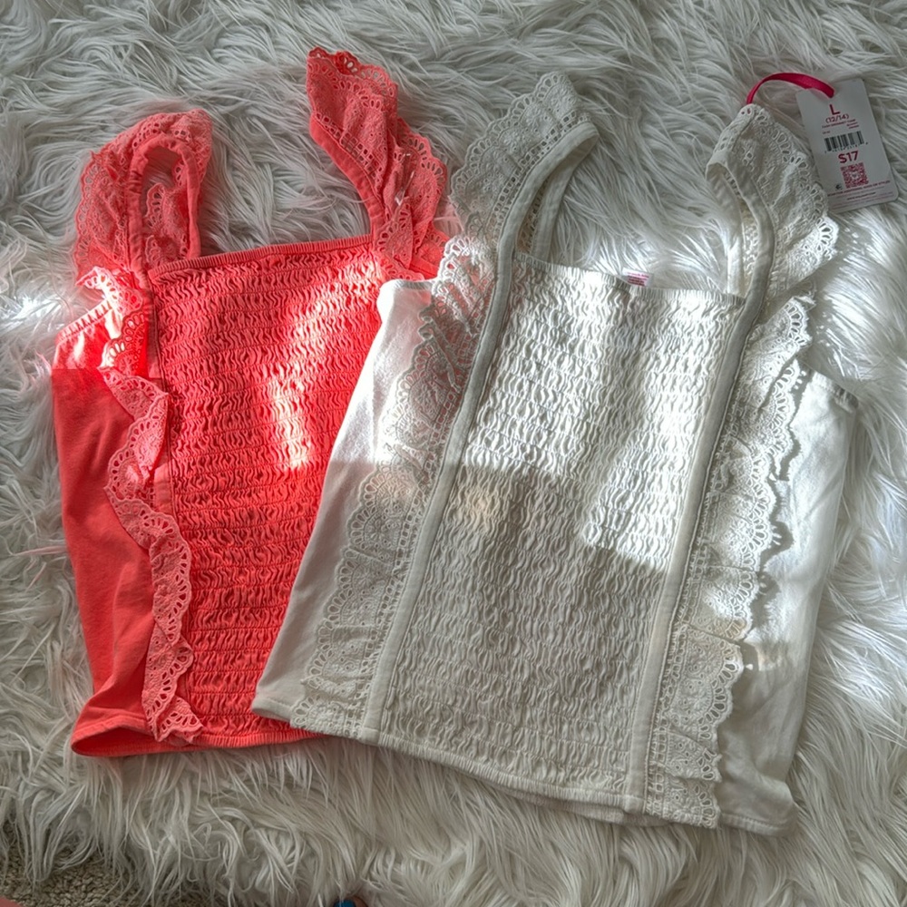 2 girls justice tops